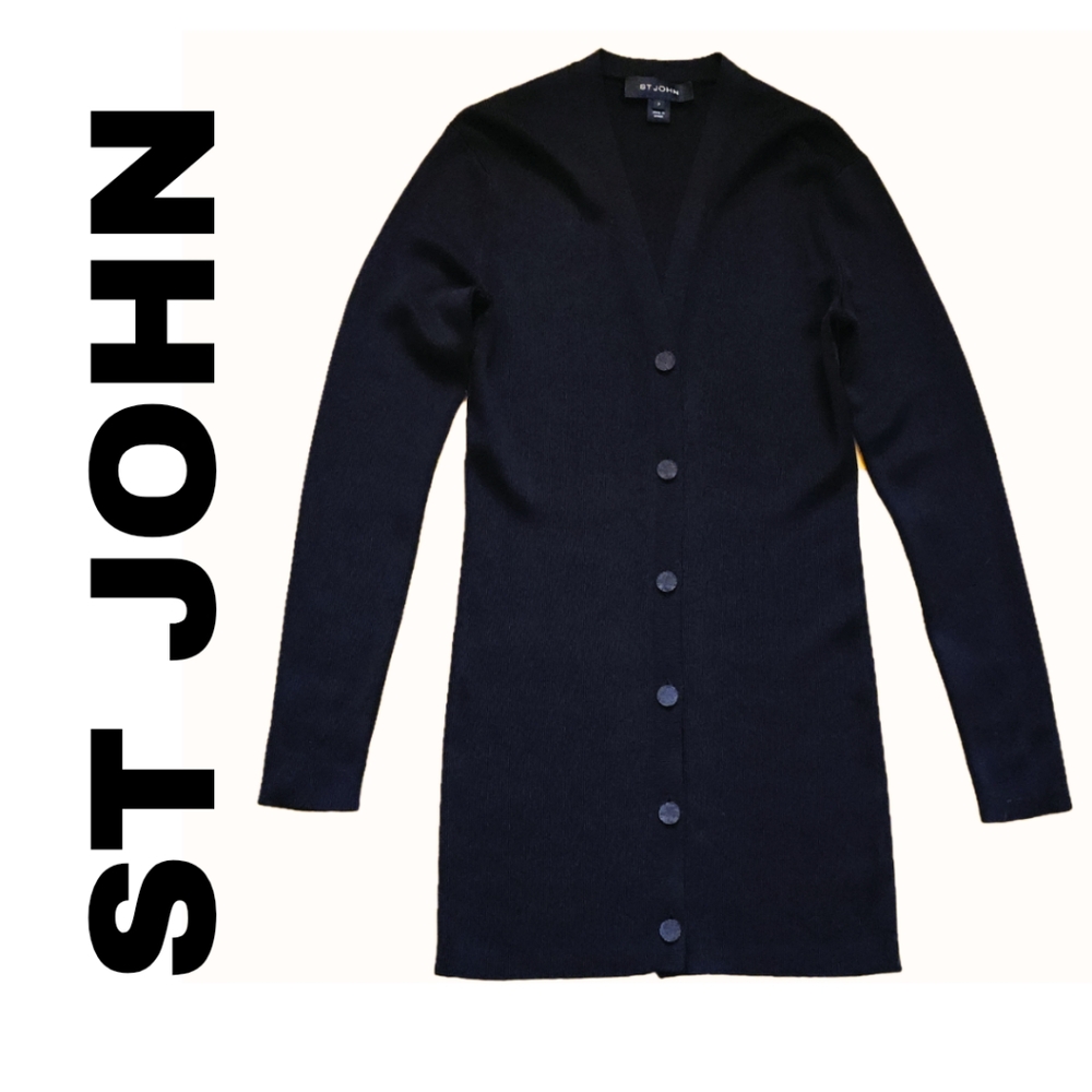 St John Black Label Button Down Sz P